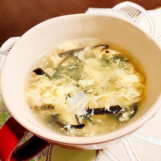 新生姜と木耳のトロトロかき玉スープ